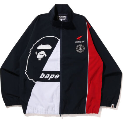BAPE Ape Relaxed Fit Track Suit Jacket Navy