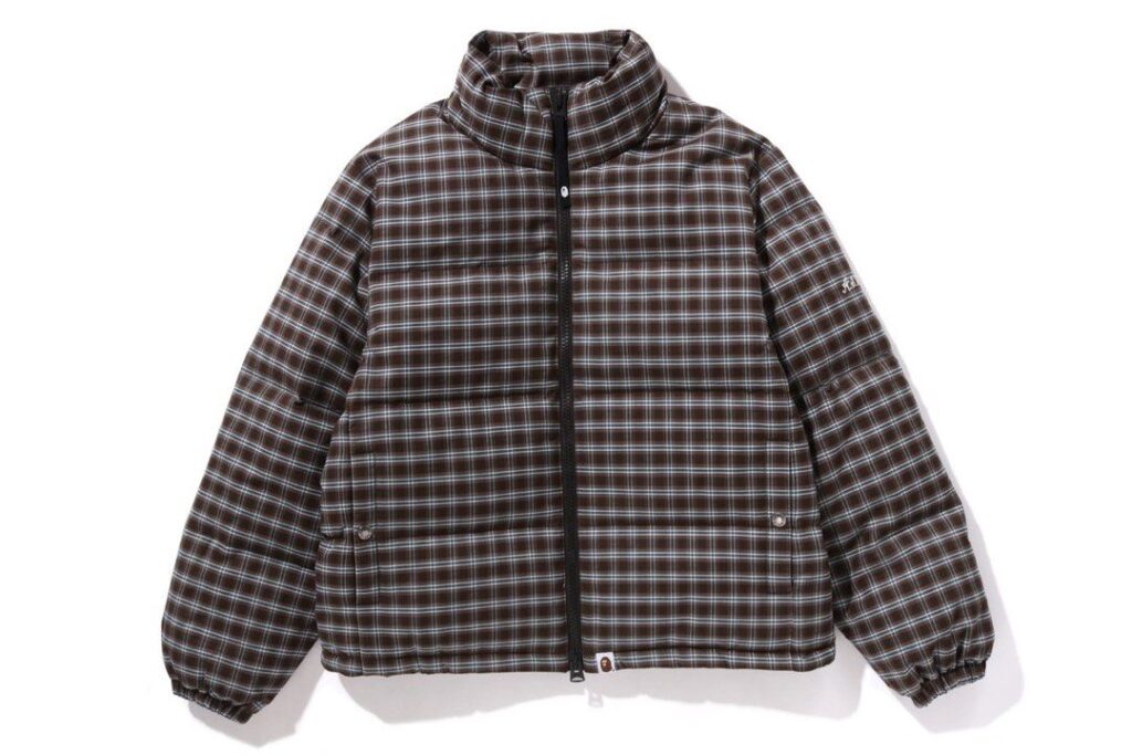 BAPE Check Down Jacket