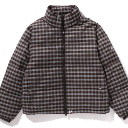 BAPE Check Down Jacket