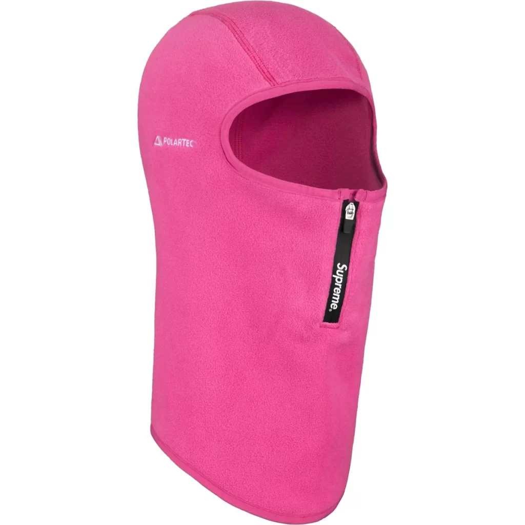 SUPREME Polartec Zip Balaclava Pink