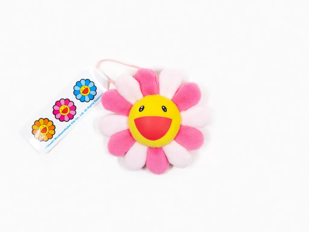 TAKASHI MURAKAMI Flower Plush Key Chain Pink