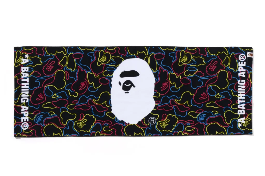 BAPE Neon Camo Sports Towel