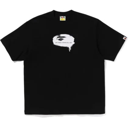 BAPE Graffiti Ape Head Logo Relaxed Black