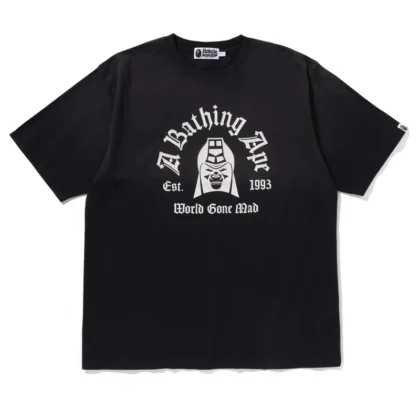 BAPE Washed Effect Tee Black