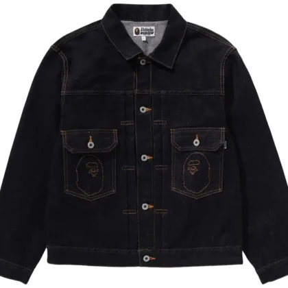 BAPE Ape Head Denim Jacket Indigo