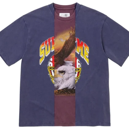 SUPREME x MM6 Maison Margiela Split Short-Sleeve Top Navy
