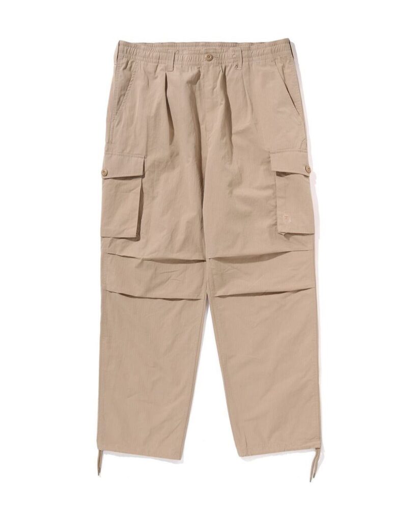 BAPE Ripstop 6 Pocket Relaxed Fit Pants Beige