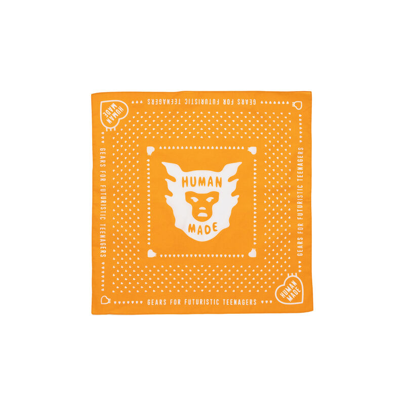 HUMAN MADE Bandana Logo Pattern Orange