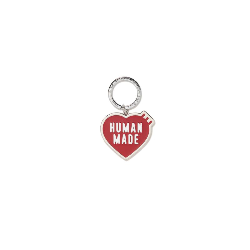 HUMAN MADE Heart Keyring Logo Red