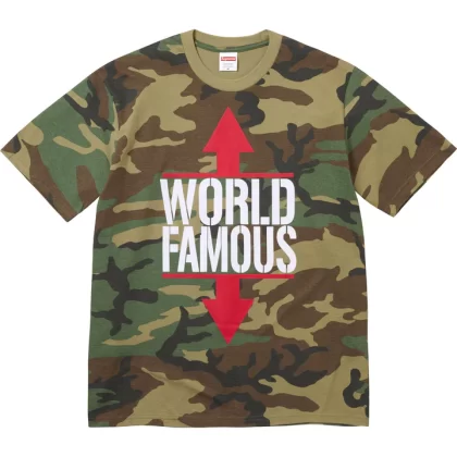 SUPREME World Famous Tee Camo