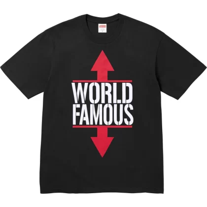 SUPREME World Famous Tee Black