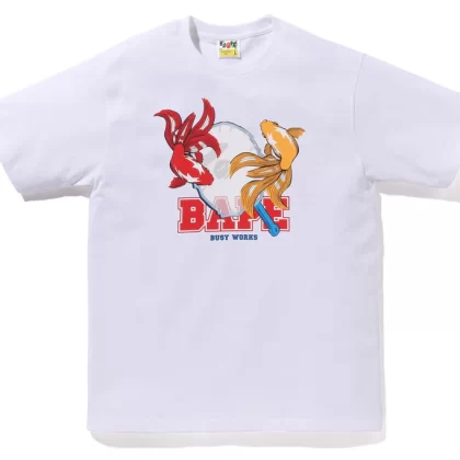 BAPE Goldfish Scooping Tee White