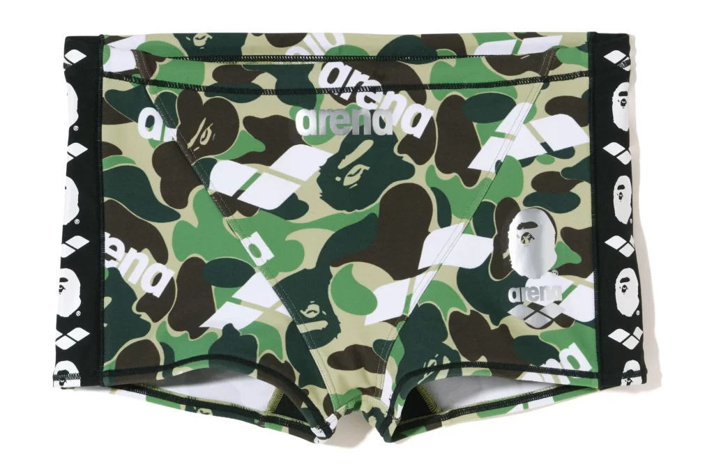 BAPE x Arena Short Box Swimwear Green