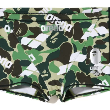 BAPE x Arena Short Box Swimwear Green
