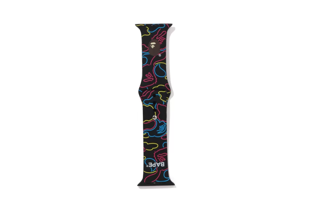 BAPE Neon Camo Black Apple Watch Band