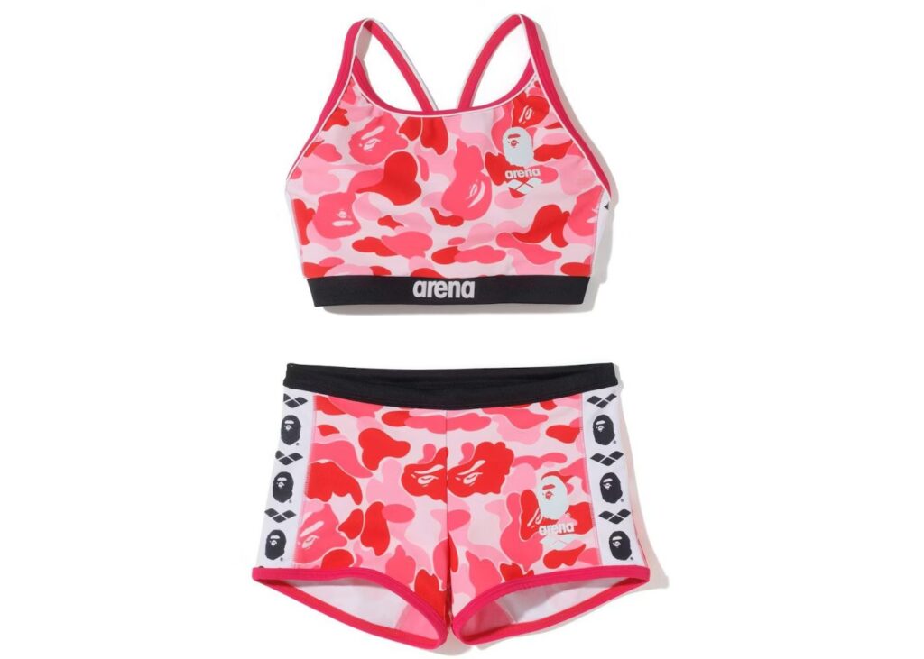 BAPE x Arena Separetsu Swimwear Pink