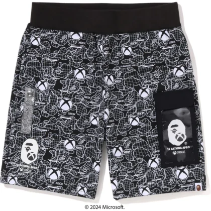 BAPE x XBOX Camo Sweat Shorts