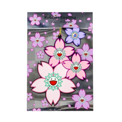 MURAKAMI Sakura Cherry Blossom Rubber Keyring