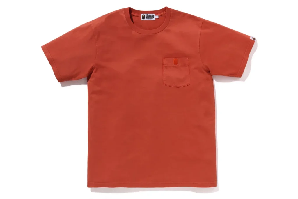 BAPE Gaement Dye One Point Pocket Tee Orange