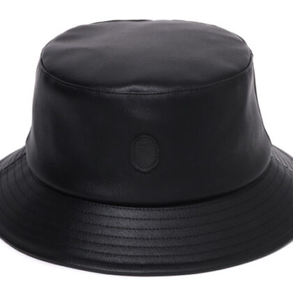 BAPE Ape Head One Point Bucket Hat Black