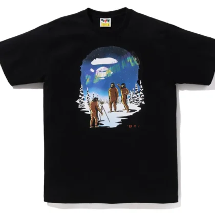 BAPE Aurora Ape Head Tee Black