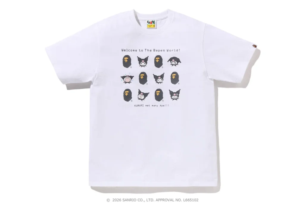 BAPE x Kuromi Tee White