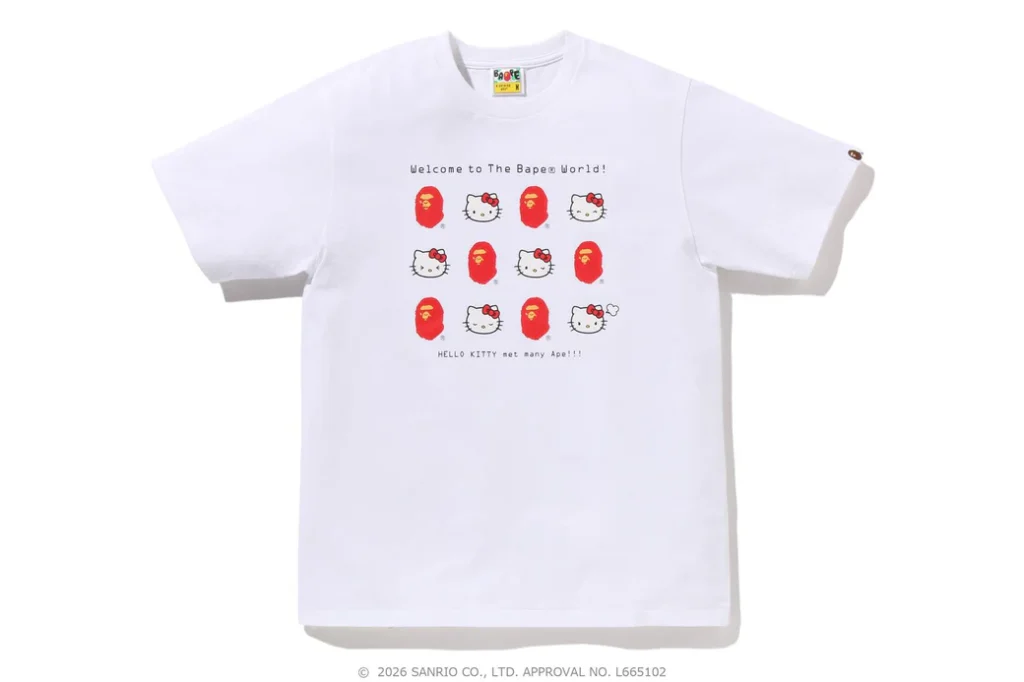 BAPE x Hello Kitty Tee White