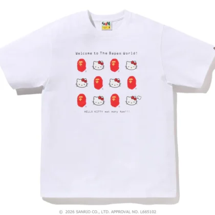BAPE x Hello Kitty Tee White