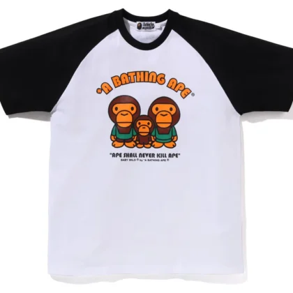 BAPE Baby Milo Raglan Sleeve Tee White
