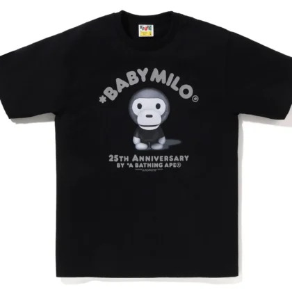 BAPE Baby Milo 25TH Anniv. Photo Tee Black
