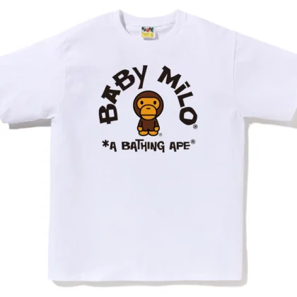 BAPE Baby Milo College Tee White