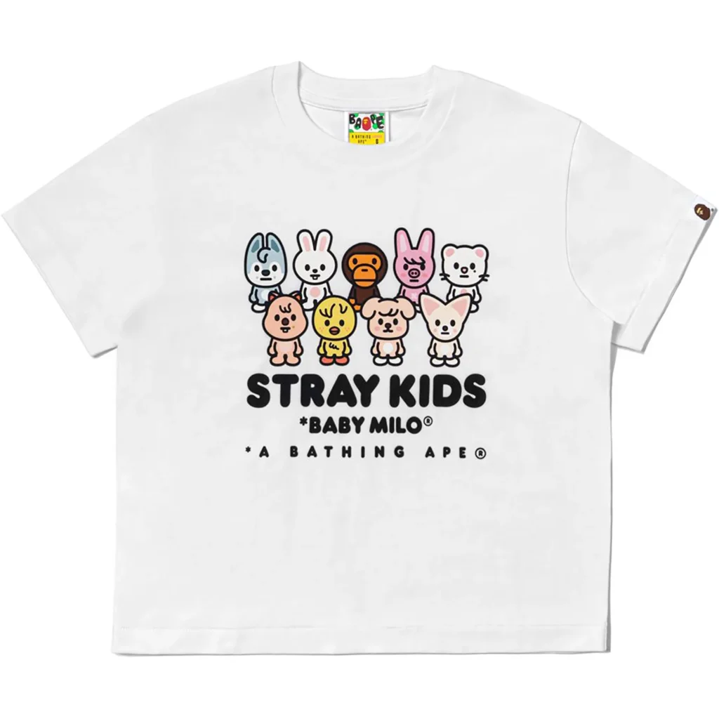 BAPE x STRAY KIDS With Skzoo Family Relaxed Fit Tee