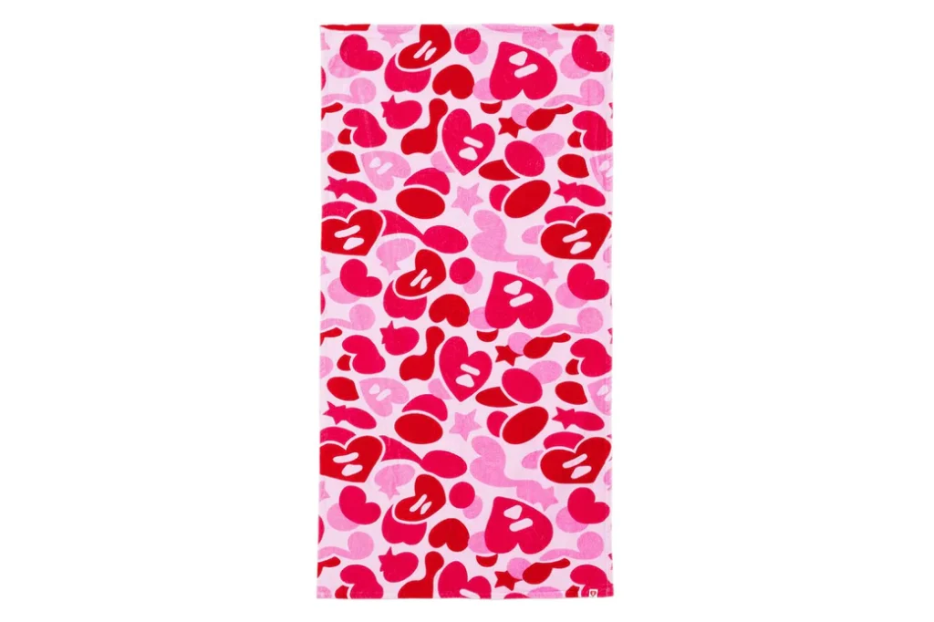 BAPE Apee Camo Towel Pink