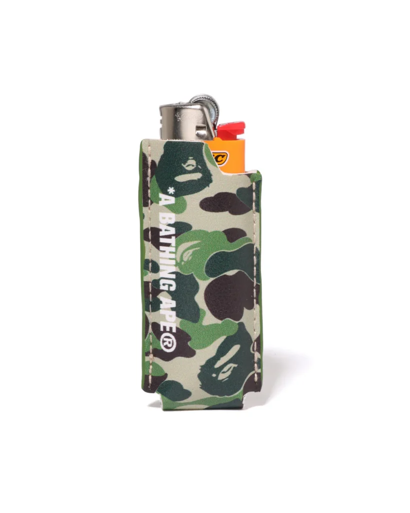 BAPE ABC Camo Lighter Case Green