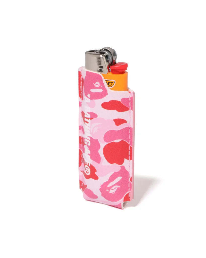 BAPE ABC Camo Lighter Case Pink