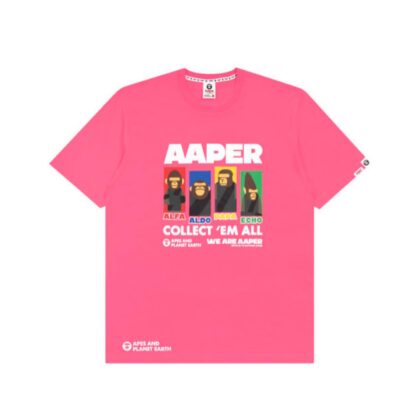 BAPE Aape Collect'em All Tee Pink