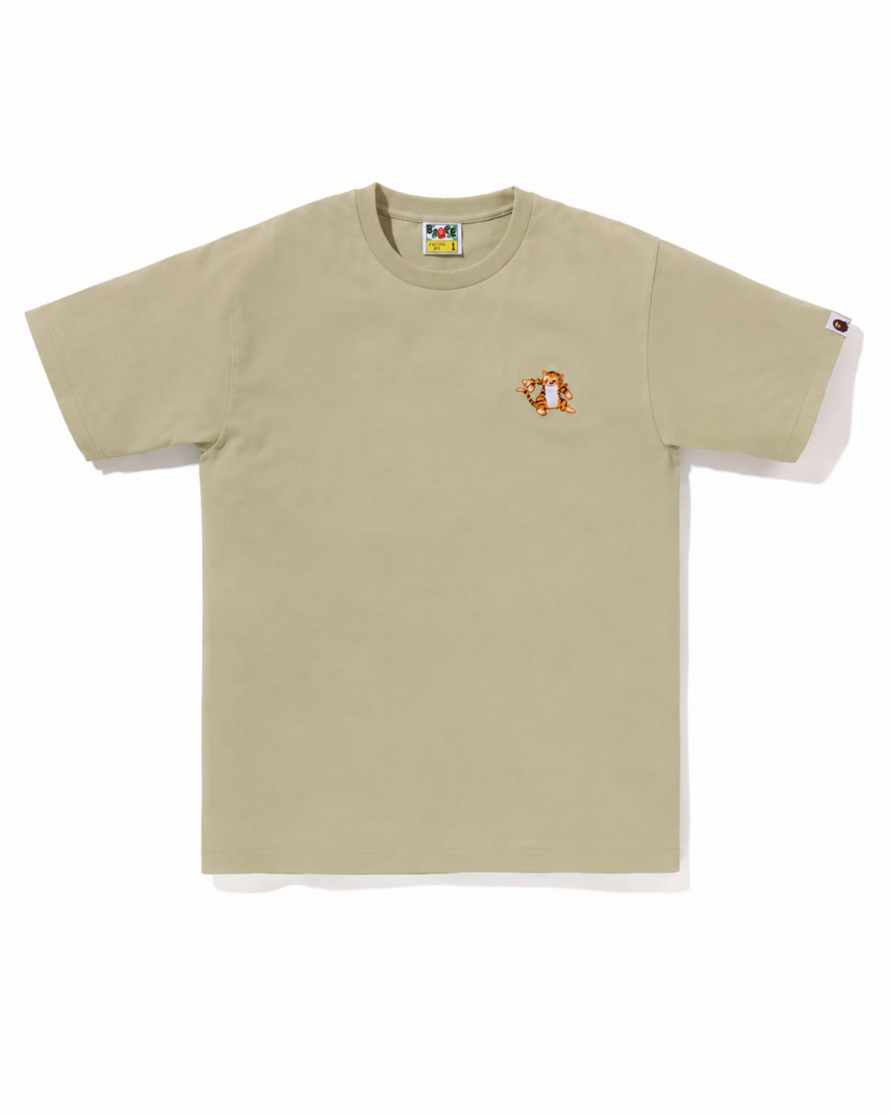 BAPE Tiger One Pint Tee Tan