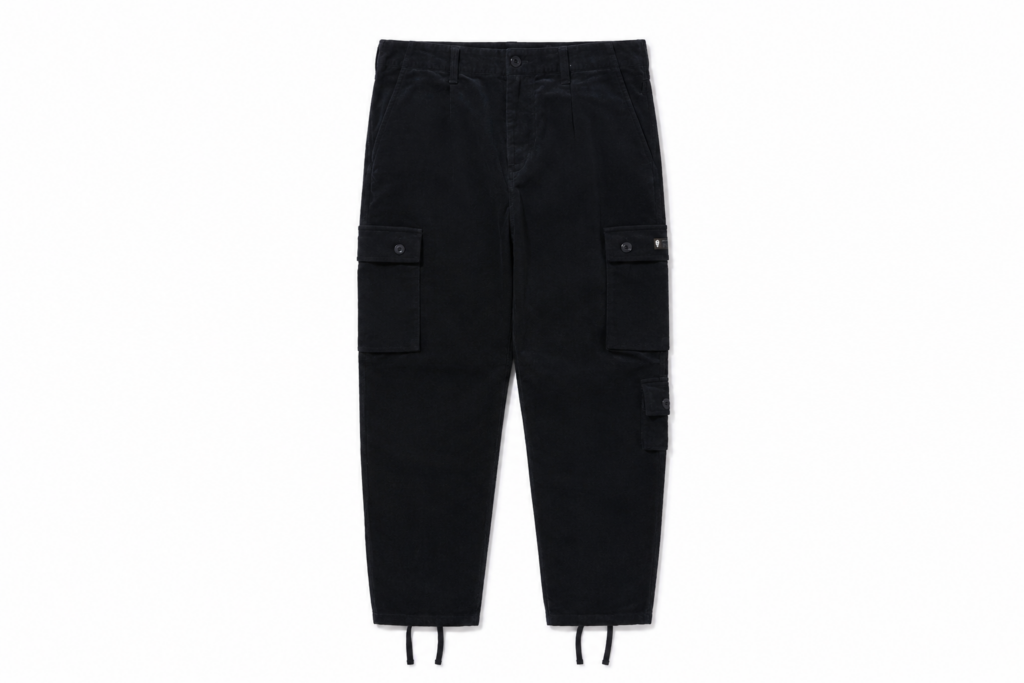 BAPE Corduroy Cargo Pants Navy