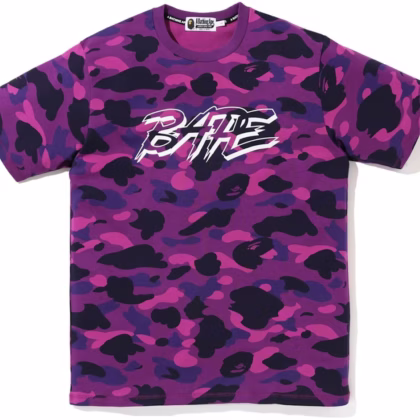 BAPE Color Camo BAPE Tee Purple