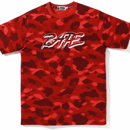 BAPE Color Camo BAPE Tee Red