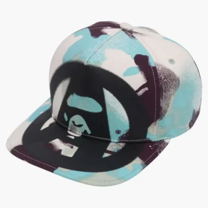 BAPE Map Camo Cap Blue