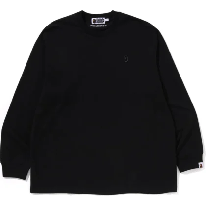 BAPE One Point Relaxed Fit LS Tee Black