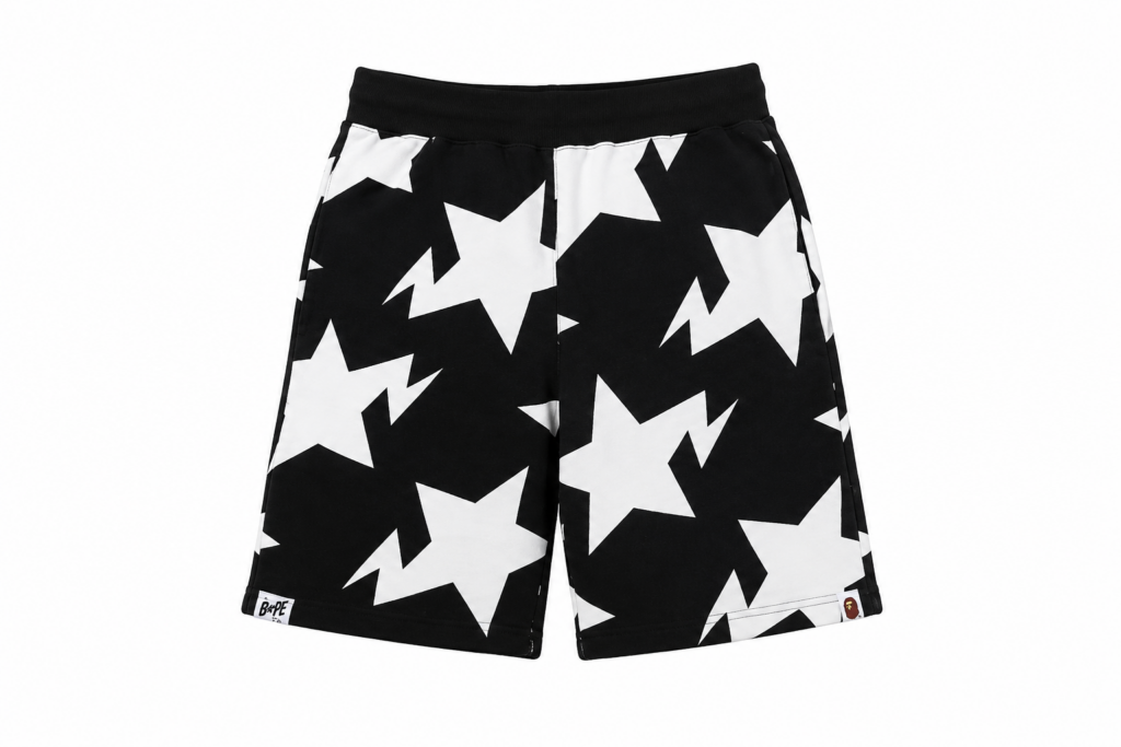 BAPE Shorts Bape Sta Pattern Black