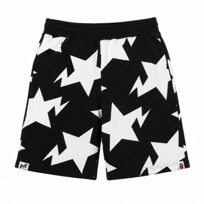 BAPE Shorts Bape Sta Pattern Black