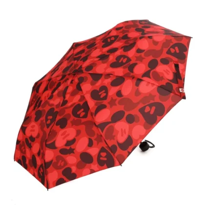 BAPE Camo Compact Umbrella Red