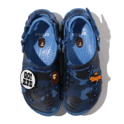 BAPE x CROCS Echo Ro Clog Blue