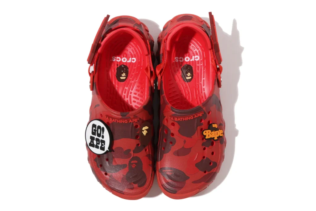 BAPE x CROCS Echo Ro Clog Red