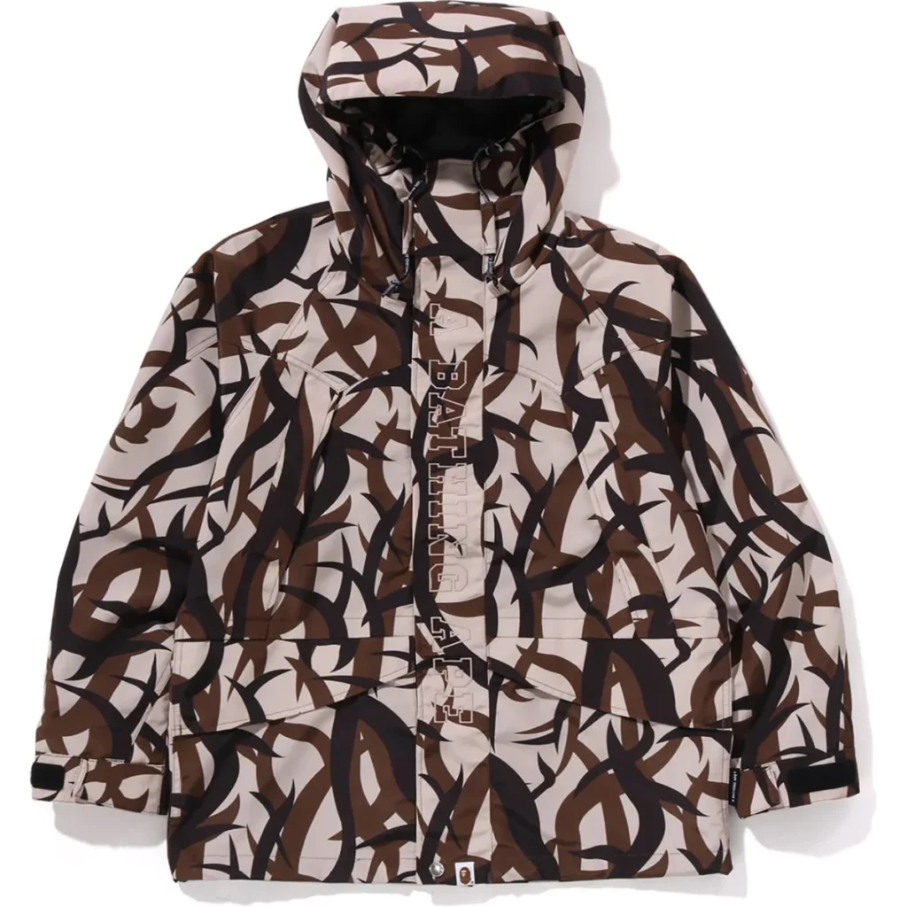 BAPE Trial Camo Snowboard Jacket Beige