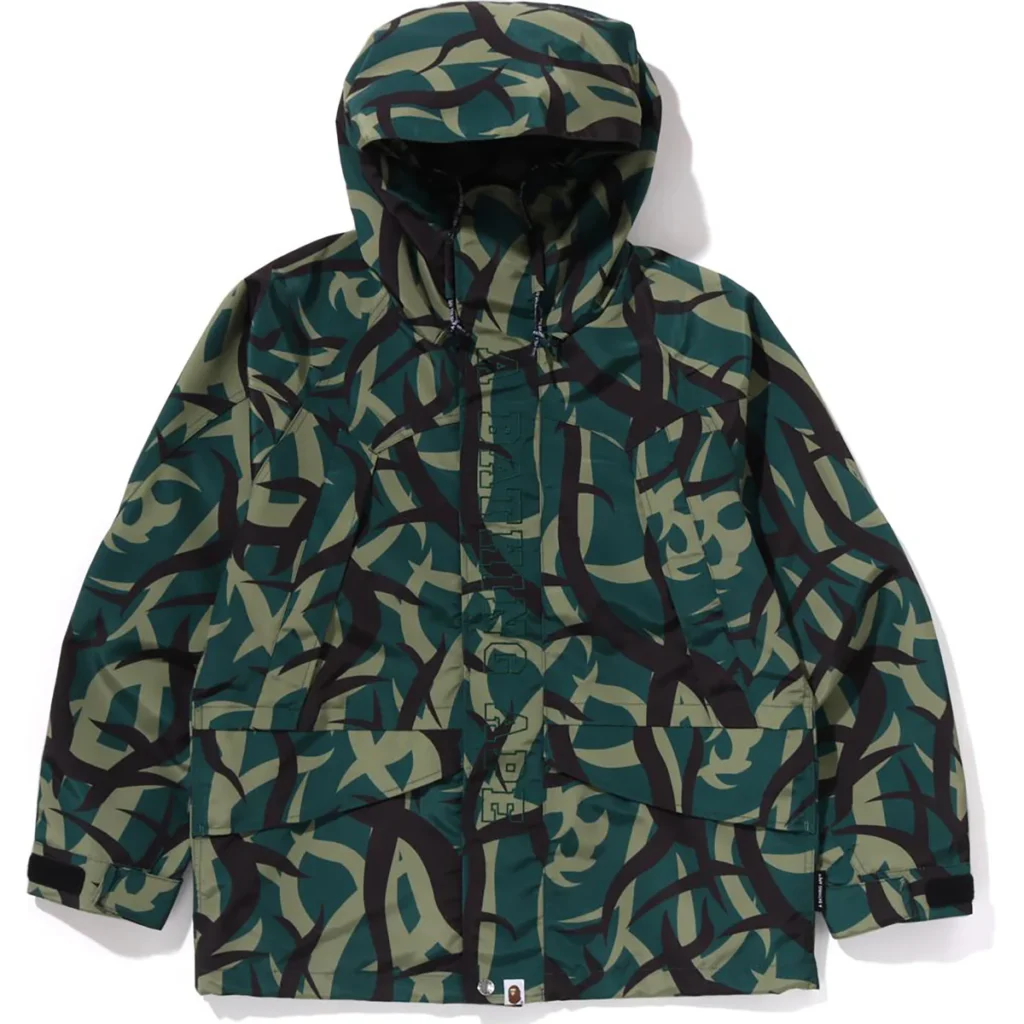 BAPE Trial Camo Snowboard Jacket Green