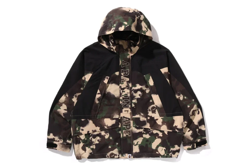 BAPE Map Camo Snowboard Jacket Brown
